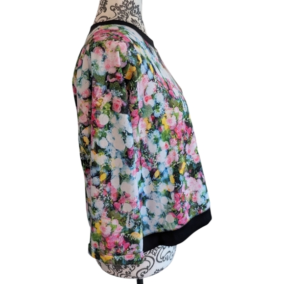 Juicy Couture Sport Top Y2K Athleisure Slouchy Women M Gym Active Comfy Floral - Picture 4 of 12